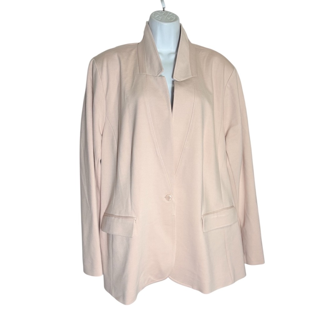 Lane Bryant Plus Size 26 Light Pink Bryant Blazer Career Office‎ Casual PERFECT